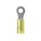 Panduit Ring Terminal, #10 Stud Size, 10 AWG, 1,000 V, Nylon Insulated, Yellow, 50 PK PNF10-10R-L - alternate 1